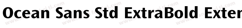 Ocean Sans Std ExtraBold Extended字体转换